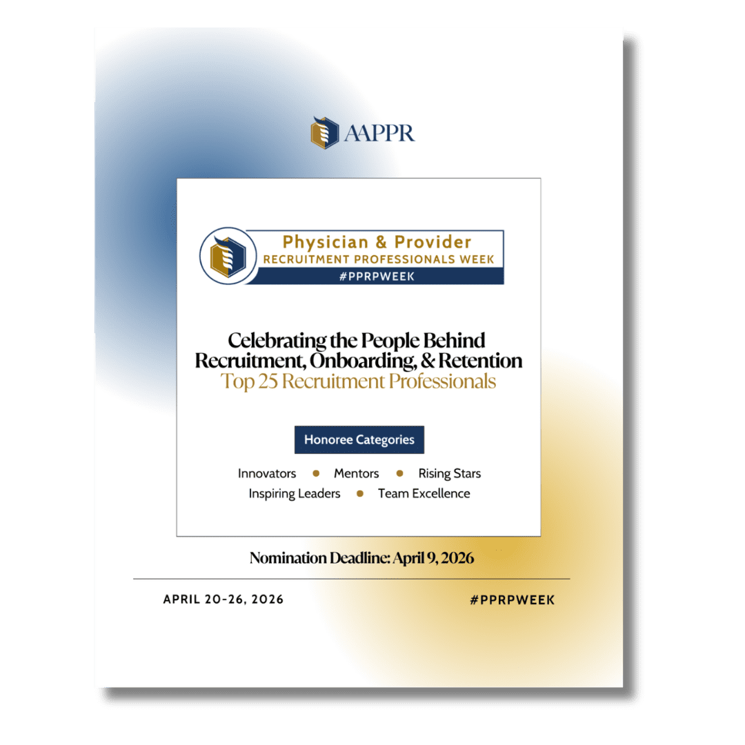 Recruitment Professionals Week event announcement poster.