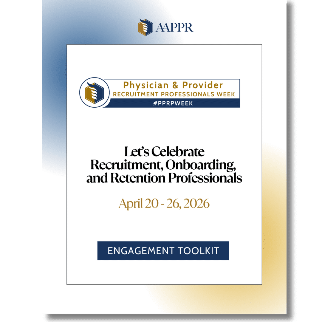 AAPPR Recruitment Professionals Week celebration poster.